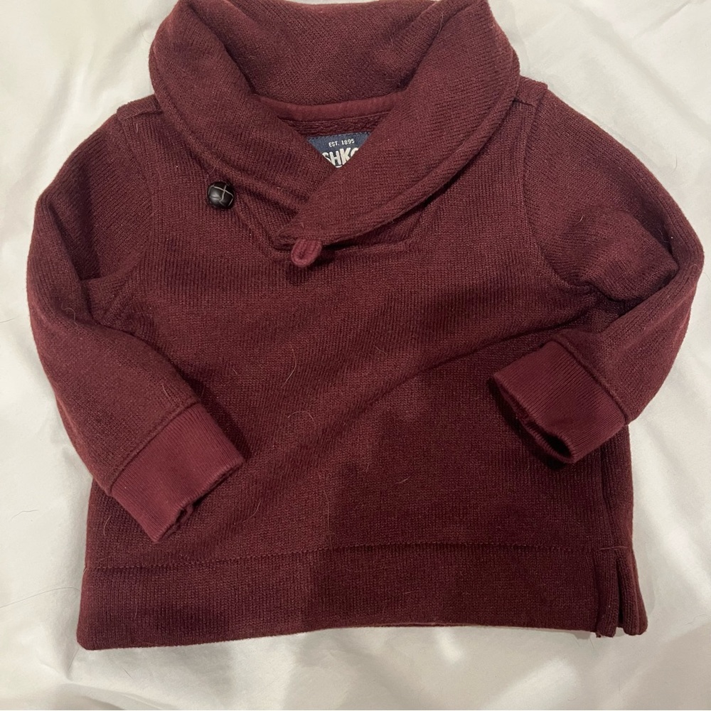 Maroon Cowl Neck Sweater